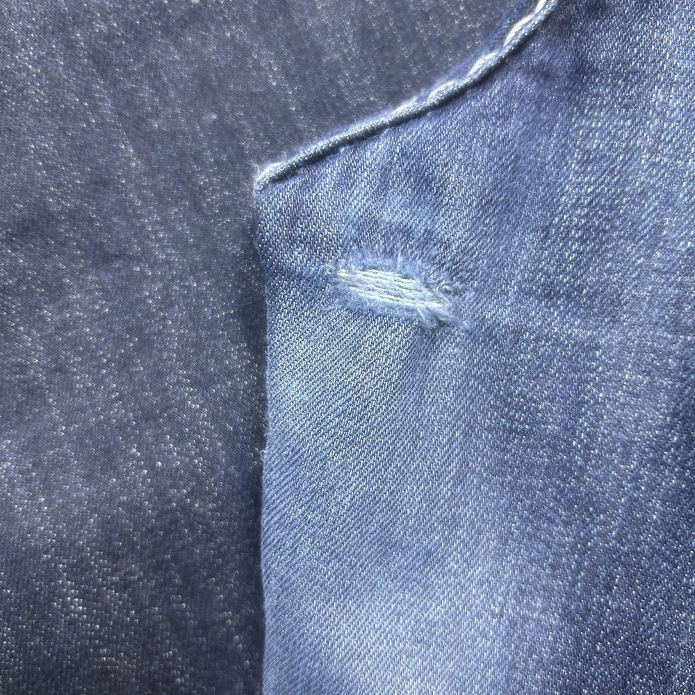 Big Star Miki Jeans Womens 31R (36x32) Blue Denim Distressed Bootcut Low Rise - Picture 8 of 16